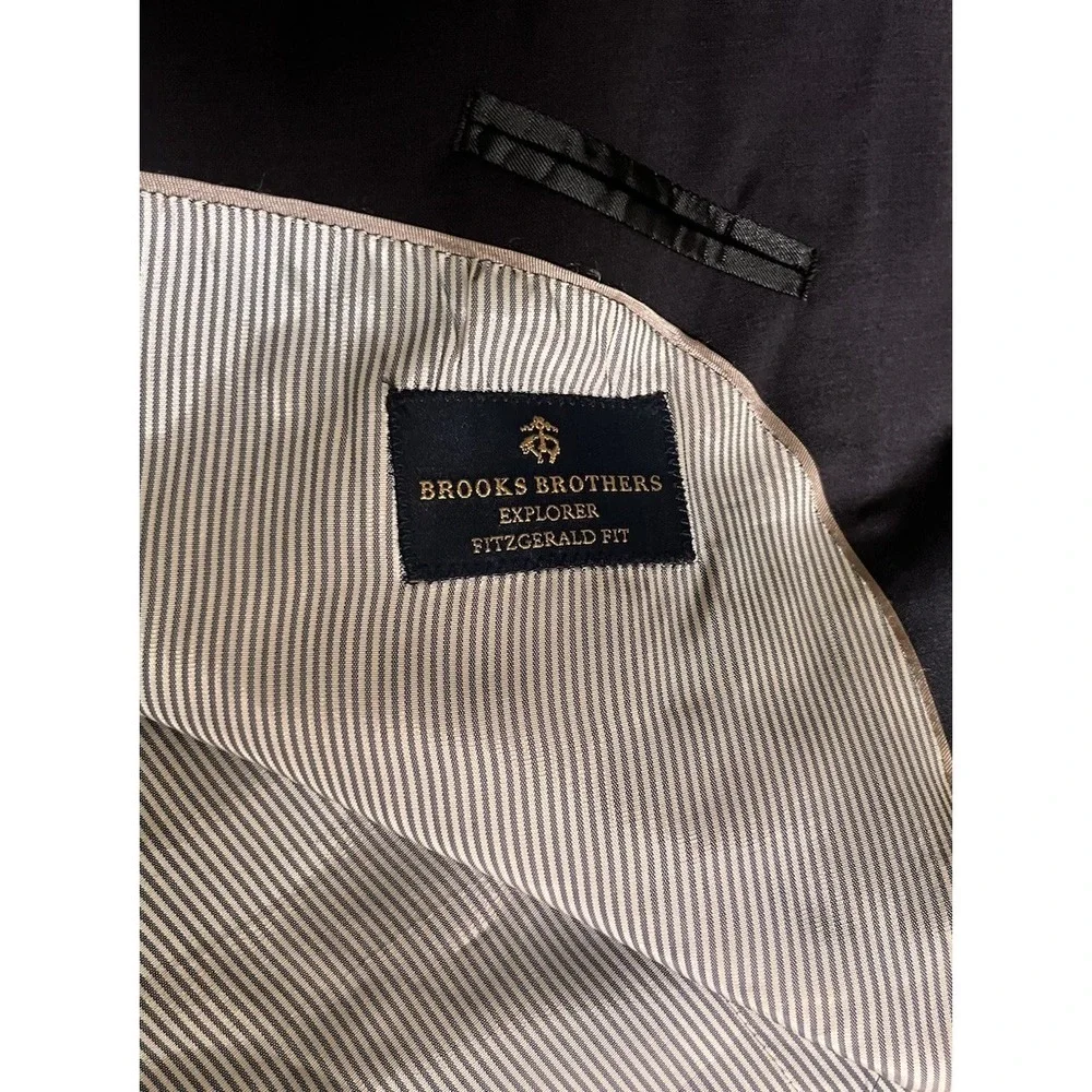 Brooks Brothers Explorer Blazer Men's 38S Fitzgerald Fit Navy Jacket Sports Coat
